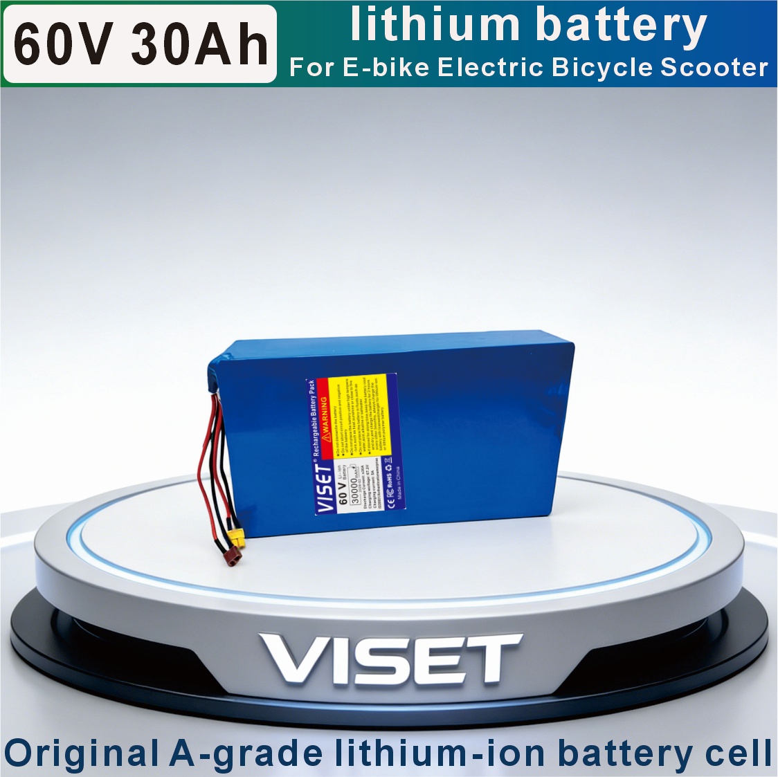 VISET 60V 30AH Bicycle 18650 M - 60V 30Ah Electric Scooter Battery ulasan dan harga
