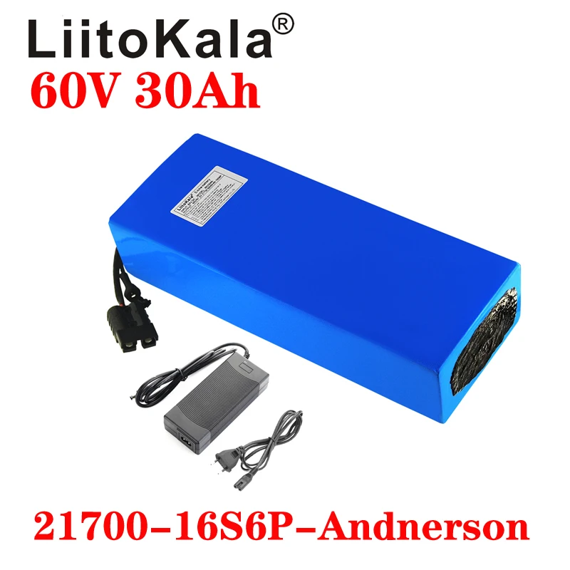 LiitoKala 60V 30ah 16S6P Elect - 60V 30Ah Electric Scooter Battery ulasan dan harga